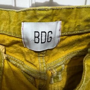 BDG High Rise Mustard Yellow Jeans